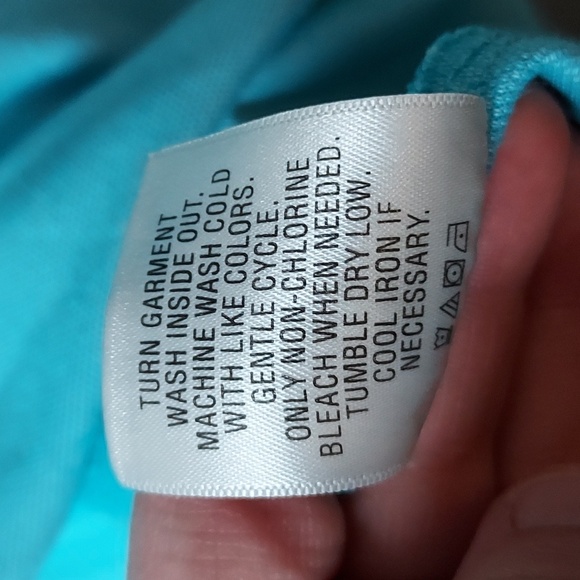 Members Mark short sleeve button-up top xxl blue - Picture 7 of 11